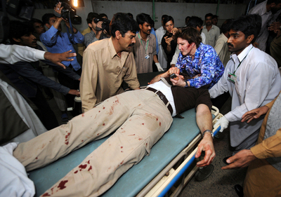 パキスタンのレストランで爆発、1人死亡、日本人2人含む10人負傷