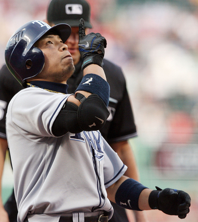 岩村 レッドソックス戦で先頭打者本塁打