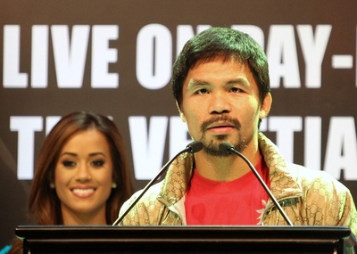 パッキャオ、リオス戦を「フィリピン国民に捧げる」