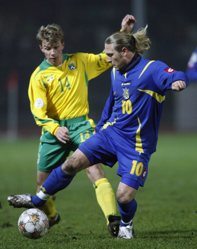 ＜サッカー 欧州選手権2008・予選＞ウクライナ リトアニアに敗れる
