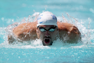 フェルプス 世界選手権控え国内大会で2種目に出場