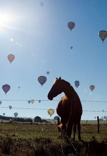 フランス熱気球大会で2つの世界記録、408機同時飛行など