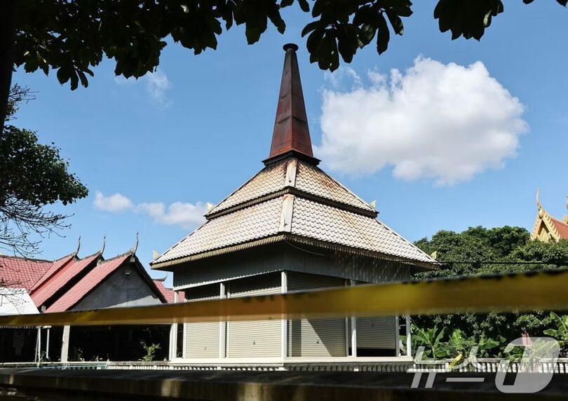 2025年10月20日、カンボジア・プノンペンの仏教寺院(c)news1