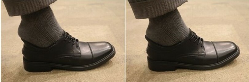 立ったままでもスッと履けるスケッチャーズ「スリップ・インズ」と協業<br />洋服の青山限定ビジネスモデルからストレートチップが新登場!