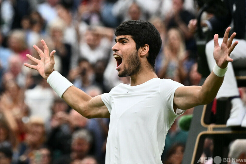 アルカラス「恐れている場合じゃない」 ジョコとのウィンブルドン決勝進出