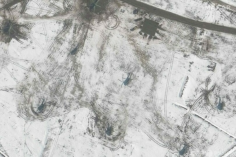 ロシア軍、ウクライナ国境から14キロ地点にも展開 衛星画像