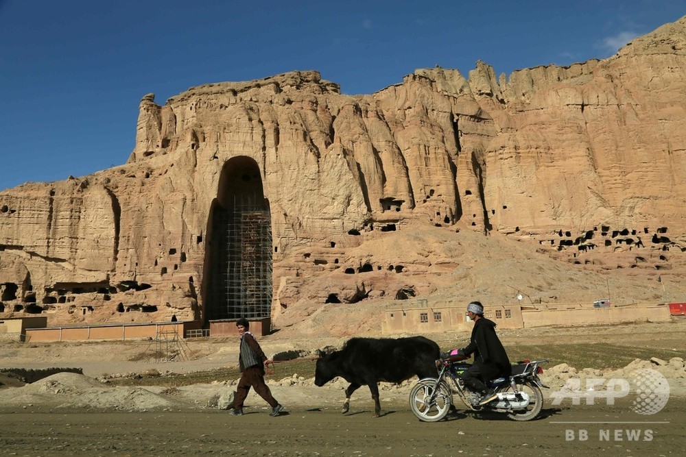 バーミヤンの遺跡、気候変動で崩壊の危機 アフガニスタン 写真 ...