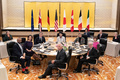東京で開催された先進7か国（G7）の外相会合（2023年11月7日撮影）。(c)Tomohiro Ohsumi / POOL / AFP