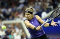 全米オープンテニス、女子シングルス2回戦。リターンを狙うカロリーナ・ムホバ（2024年8月29日撮影）。(c)CHARLY TRIBALLEAU / AFP