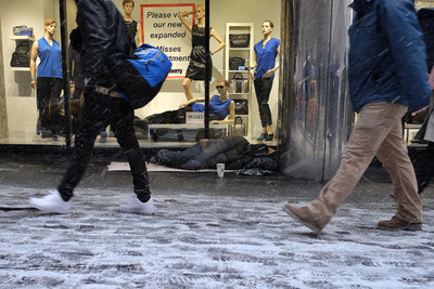 NYのホームレス、過去最多に 6万人超える