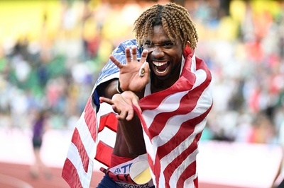 ライルズが男子200ｍ連覇、米国勢が表彰台独占 世界陸上