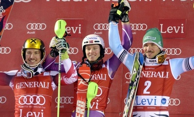 クリストファーセンが男子回転初戦で優勝、アルペンスキーW杯