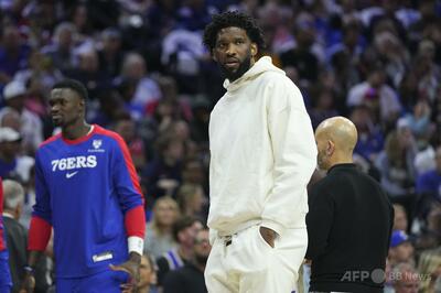 76ersのエンビード、膝の問題で今季残りの試合を欠場