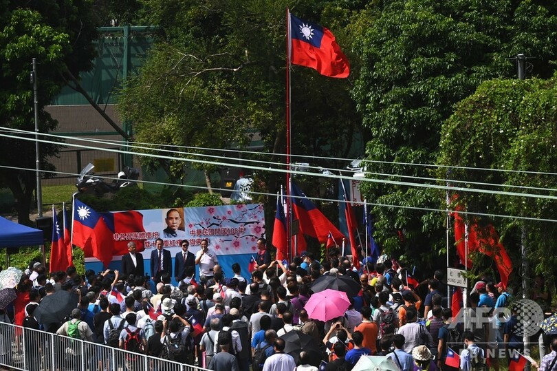 台湾で「建国108年」の祝賀式典 蔡総統は「一国二制度」を拒絶