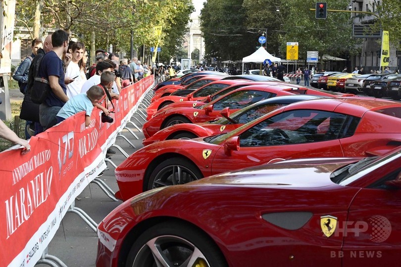 フェラーリ創立70周年 記念イベントに500台集結 写真15枚 国際ニュース Afpbb News