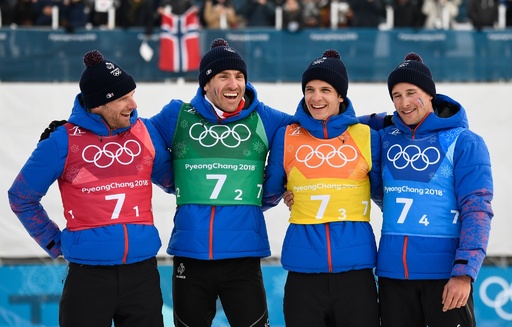 ノルウェーが男子40kmリレーで金 Oarの第1号阻む 平昌五輪 写真5枚 国際ニュース Afpbb News