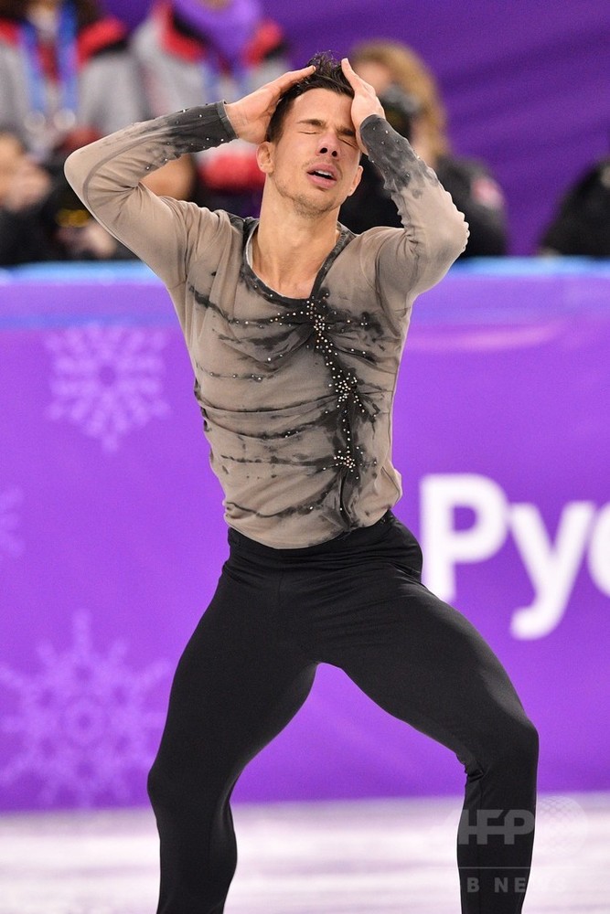 フィギュア男子SPで11位のヘンドリックス、平昌五輪 写真11枚