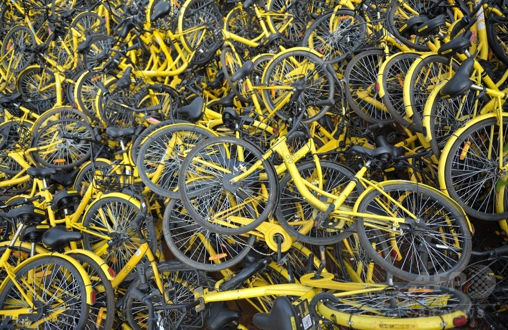 10台中4台が故障… 中国で「シェア自転車の墓場」問題深刻 写真1枚 国際