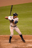 ボルティモア・オリオールズ（Baltimore Orioles）対ニューヨーク・ヤンキース（New York Yankees）。試合はヤンキースが4-0で勝利し、連敗を5で止めた。写真は打席に立つヤンキースのアレックス・ロドリゲス（Alex Rodriguez）。（2009年5月8日撮影）(c)AFP/Getty Images/Mitchell Layton