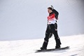 北京冬季五輪、スノーボード男子ハーフパイプ決勝。演技を終えた米国のショーン・ホワイト（2022年2月11日撮影）。(c)Marco BERTORELLO / AFP