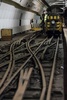 英ロンドン地下の郵便鉄道。工事が始まった郵便博物館の目玉（2016年2月4日撮影）。(c)AFP/CHRIS RATCLIFFE