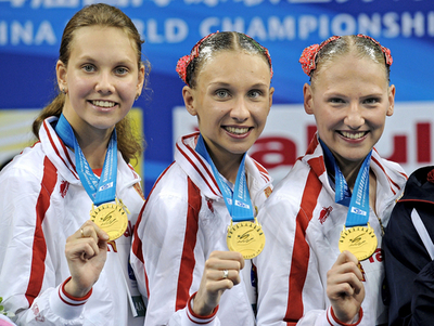 ロシアペアが優勝 乾／小林組は5位 シンクロデュエットFR、世界水泳