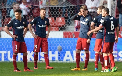 アトレティコがヒホンに逆転負け、リーグ優勝争いに痛手