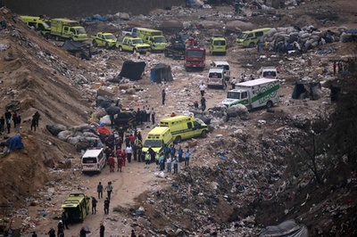 ごみ山が大規模崩落、4人死亡24人不明 中米グアテマラ