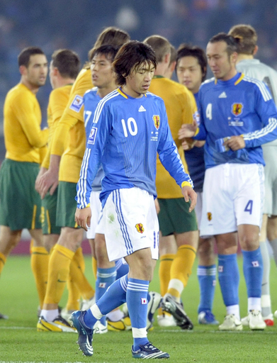 日本 オーストラリアと引き分ける、W杯予選