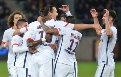 イブラが強烈シュート、PSGが記録更新し前半戦終える