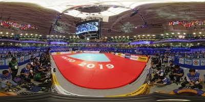 【360°パノラマ】日本武道館、柔道・空手の会場