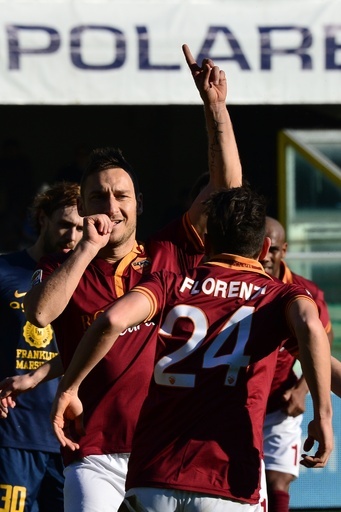 ローマがベローナに勝利、ユベントスとの差を縮める