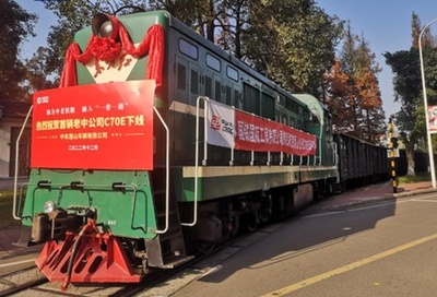 中国・ラオス鉄道向け貨車が出荷