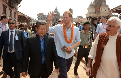 英ヘンリー王子、ネパール古都訪問