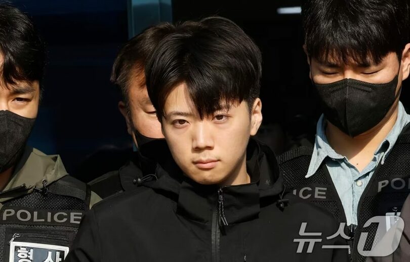 光州市内で面識のない10代の女子高校生を殺害したチャン・ユンギ容疑者(c)news1