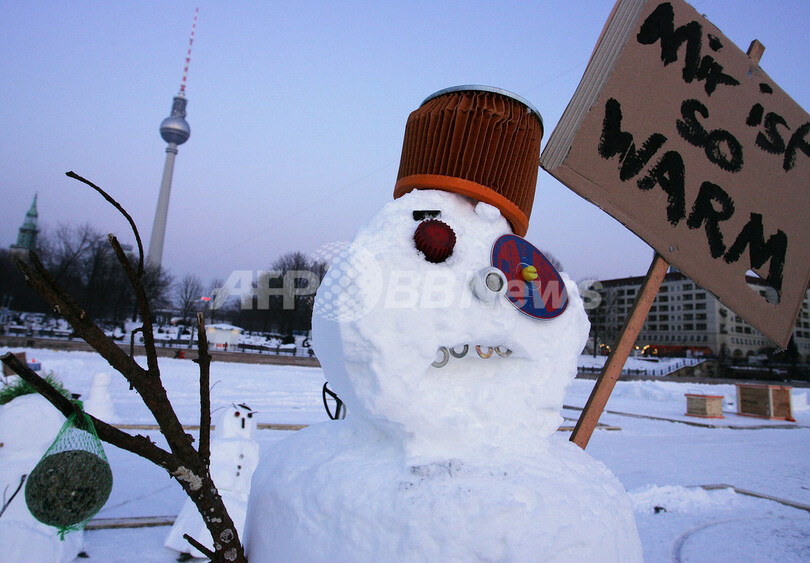 地球温暖化で雪だるまも暑さに悲鳴 ドイツ 写真3枚 国際ニュース Afpbb News