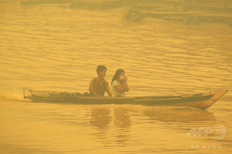 インドネシアの煙霧被害、死者19人に増加