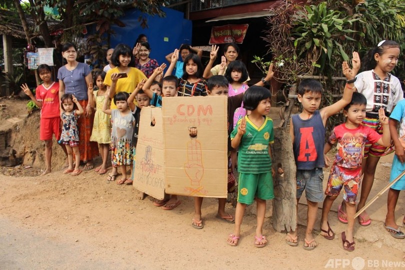 ミャンマー弾圧、子ども40人以上が犠牲に