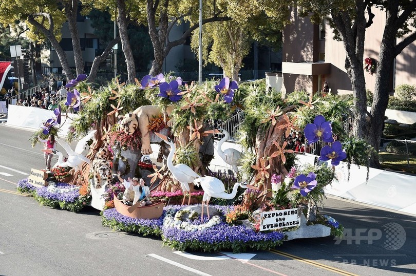 恒例のローズ パレード開催 ディズニーの山車も登場 写真26枚 国際ニュース Afpbb News