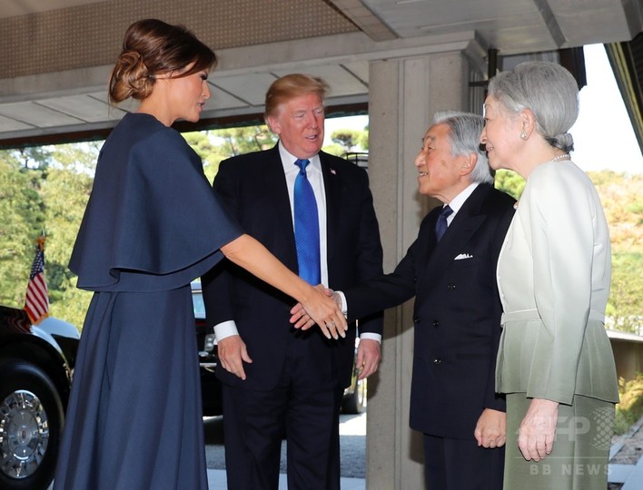 トランプ米大統領夫妻 天皇 皇后両陛下と会見 写真13枚 国際ニュース Afpbb News