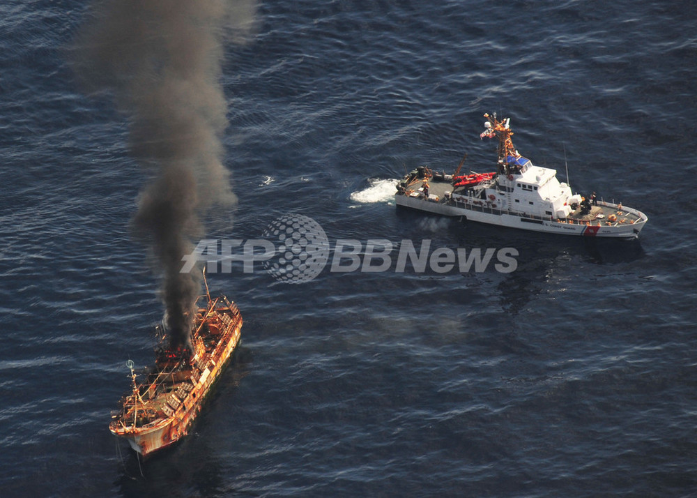 大震災で漂流の日本漁船を撃沈 米アラスカ沖 写真5枚 国際ニュース Afpbb News