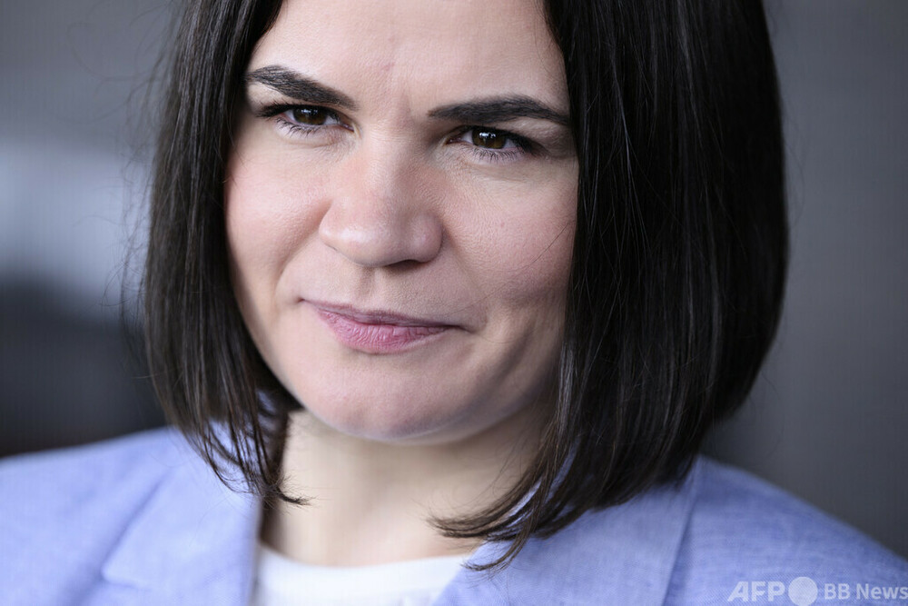 ベラルーシ参戦「まずあり得ない」 反政権チハノフスカヤ氏 写真2枚 国際ニュース：AFPBB News