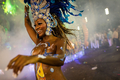 カーニバルシーズンが到来したブラジル。写真は、サンパウロ（Sao Paulo）で開催されたパレード1日目の様子（2012年2月18日撮影）。(c)AFP/YASUYOSHI CHIBA