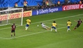サッカーW杯ブラジル大会（2014 World Cup）準決勝、ブラジル対ドイツ。ゴールを決めるドイツのミロスラフ・クローゼ（Miroslav Klose、2014年7月8日撮影）。(c)AFP/ODD ANDERSEN