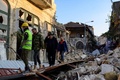 トルコ南部アンタキヤで、壊滅的な被害を受けた住宅街（2023年2月12日撮影）。(c)Yasin AKGUL / AFP 