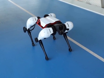 テンセント 犬型ロボット公開 脚と車輪で自在に移動 写真4枚 国際ニュース Afpbb News