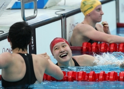 劉子歌 競泳で中国初の金メダル