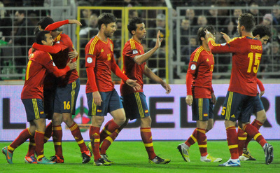 スペインがベラルーシに快勝、W杯欧州予選