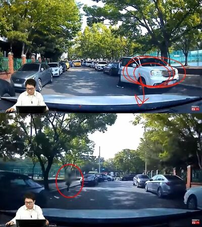 駐車スペース「体で場所取り」の中年女性…韓国・車が近づくと「ぶつけてみなさいよ」居直り