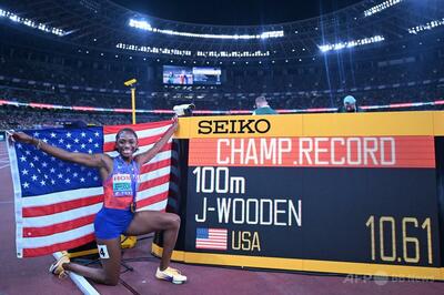 ジェファーソンウッデンが大会新で女子100m優勝 世界陸上